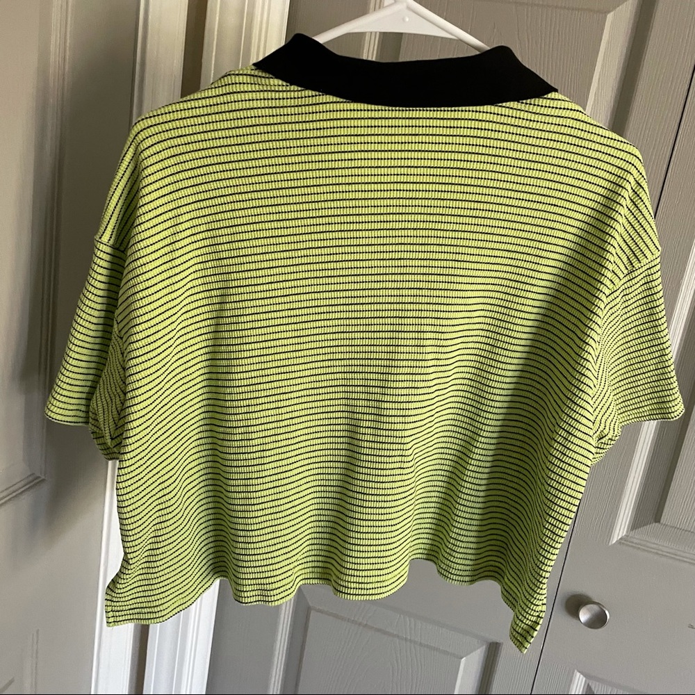 Shop Zoco Throwback Button Tee Green - image 4